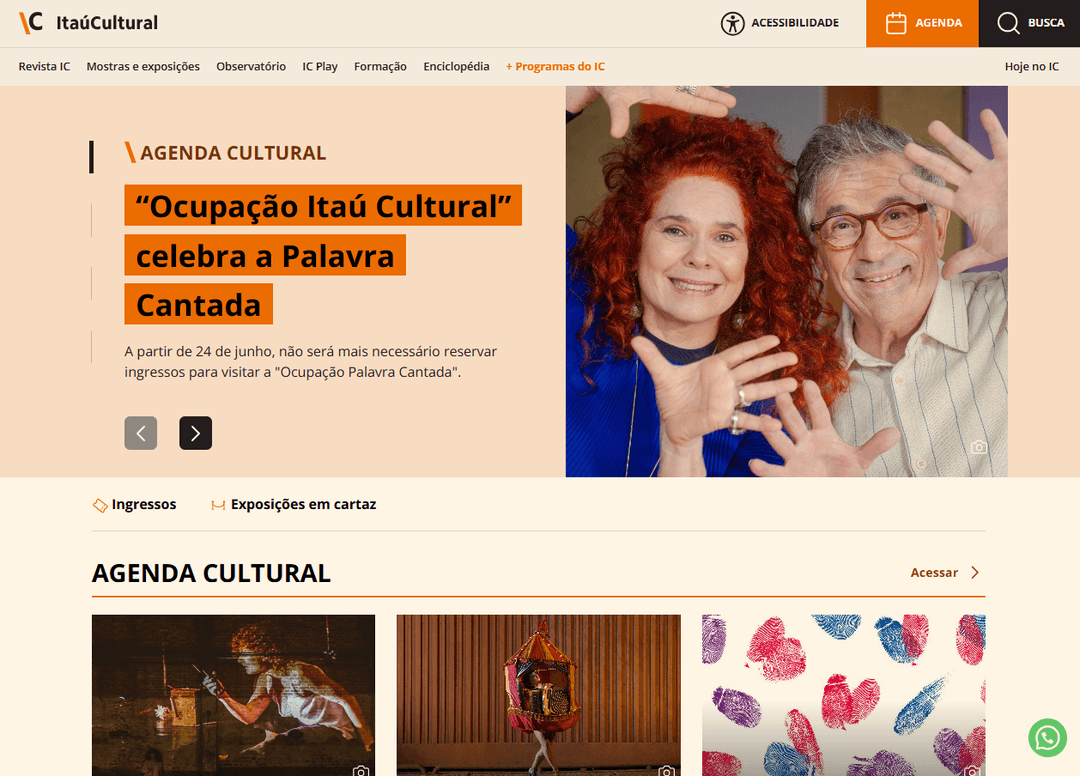 Thumbnail do projeto Itaú Cultural