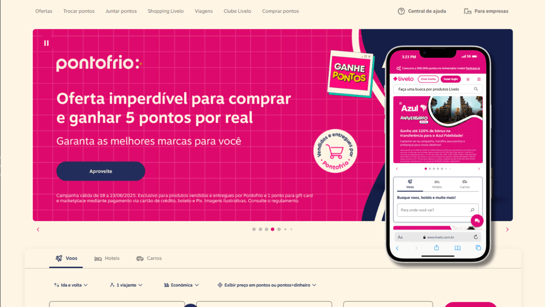 Thumbnail do projeto Livelo